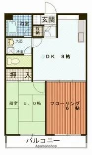 ヌーヴェル大手門【701号室】の間取り