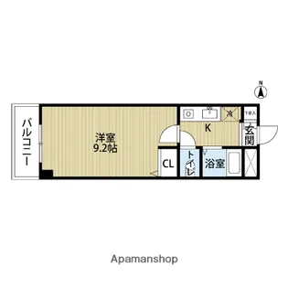 シャトル高取南【108号室】の間取り