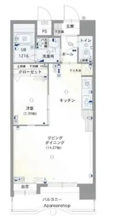 グランフォーレ西新【8階】の間取り