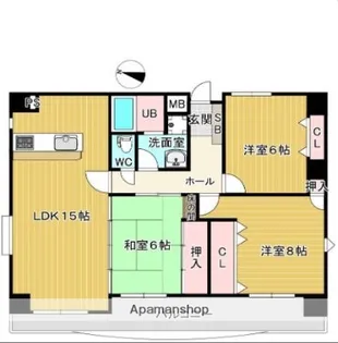 レジデンス・モトキ【6階】の間取り