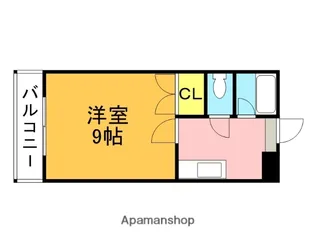 ベルトピア福岡【3階】の間取り