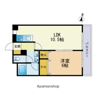 津村ビル【505号室】の間取り