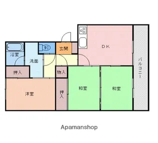 グラントゥール賀茂【3階】の間取り