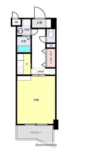 ベルアンジュ愛宕【4階】の間取り