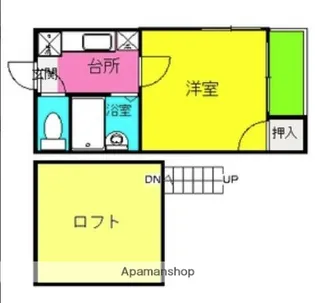 エフ・フラット室見【101号室】の間取り