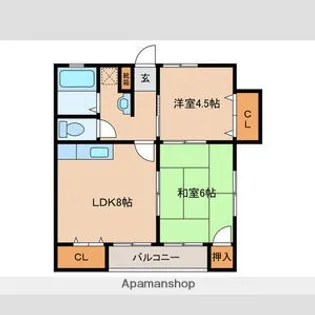 クランベリーハウス【2階】の間取り