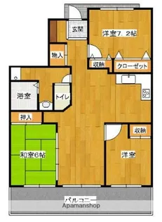 マリナタウンイーストコート6号棟【302号室】の間取り