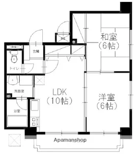 アミッドグリーン大濠弐番館【101号室】の間取り