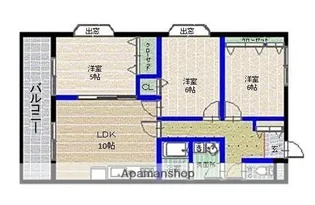 ウエストウィン【1階】の間取り