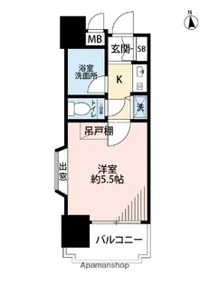 ダイナコート西公園トレンドゥ【501号室】の間取り