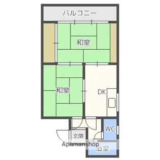 カーサラッフィナート【2階】の間取り
