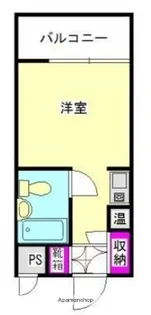 ロマネスク西新オレンジ通り【505号室】の間取り