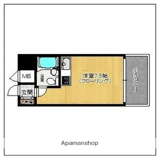 朝日プラザ大手門【303号室】の間取り