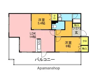 ラピスラズリカーサ【9階】の間取り