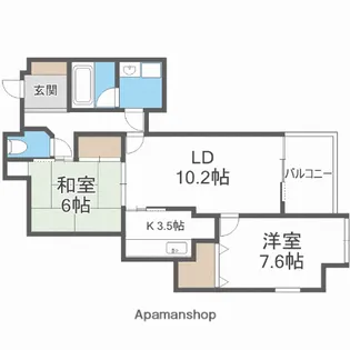 アトモスももち【1203.号室】の間取り