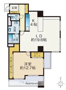 アトモスももち【904号室】の間取り