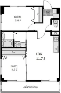 坂口ビル【501号室】の間取り