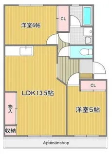 ファミールソフィア室見【207号室】の間取り