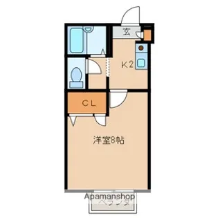1Kの間取り画像