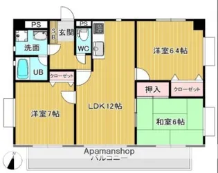 ネオカーサ南庄【2階】の間取り