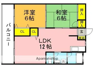 ステーションハイツ【605号室】の間取り