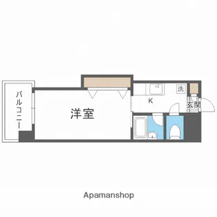 MAJESTIC LIFE室見【6階】の間取り