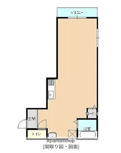 リビング室見【102.号室】の間取り