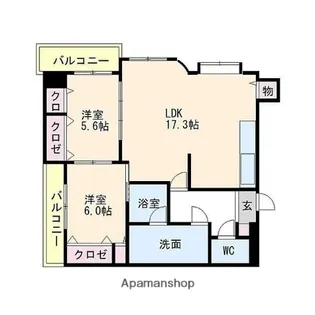 ホームズ室見川【302号号室】の間取り