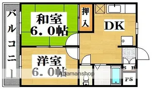 2DKの間取り画像