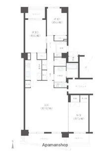 シーサイドももちクリスタージュ壱番館【1403.号室】の間取り
