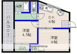 鳥飼ビル【507号室】の間取り