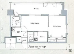 エンクレスト大手門Ⅲ【410号室】の間取り
