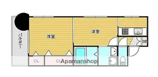 エステートモア西公園【1101号室】の間取り