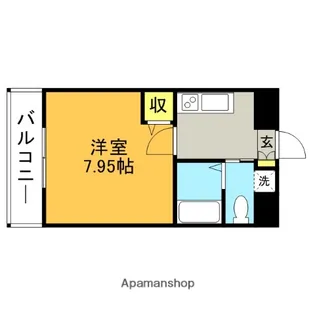 テングッド昭代【3階】の間取り