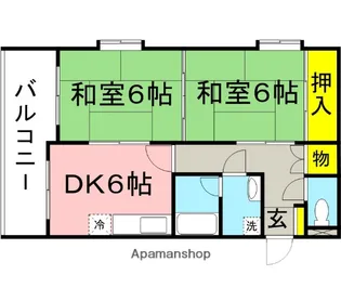 プラムハイツ【3階】の間取り
