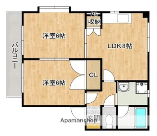 メゾンイチキ【101号室】の間取り