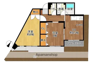 コーポ英【105号室】の間取り