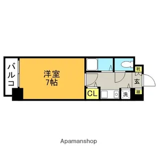 ライオンズマンション西新オレンジ通り【904号室】の間取り