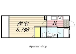 リブレアリバーサイド姪浜B棟【1階】の間取り