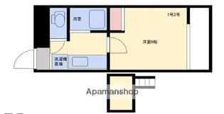 フロックス祖原【301号室】の間取り