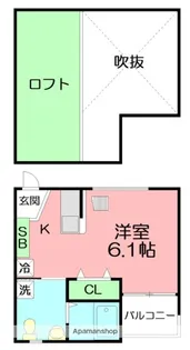 ウッドビレッジ姪浜【1階】の間取り