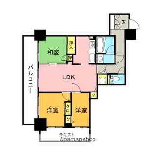 西新テングッドシティ BRISTOL【603号室】の間取り