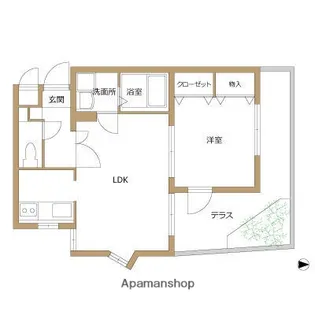 ウイングコート次郎丸【101号室】の間取り