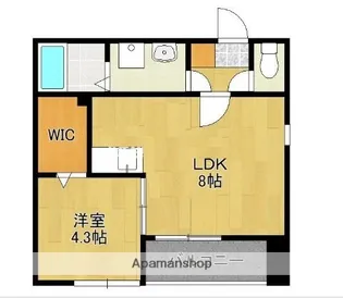KETTY姪浜【2階】の間取り