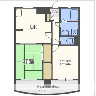 サンライト原【402号室】の間取り