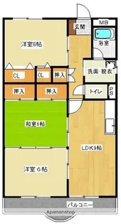 ウエストタウン南庄【1階】の間取り