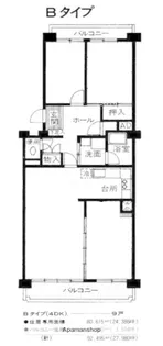 スコーレ西新【402号室】の間取り