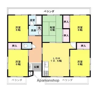 ホワイトエクセル南庄【2階】の間取り
