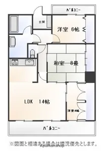 イトーピア大濠マンション【203号室】の間取り