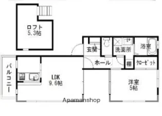 SPAN’Z姪浜南【202号室】の間取り